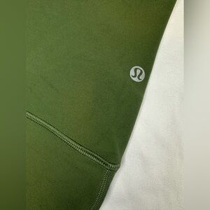 Lululemon Align High Rise Crop 22” Olive Green Size 10 Nulu Yoga